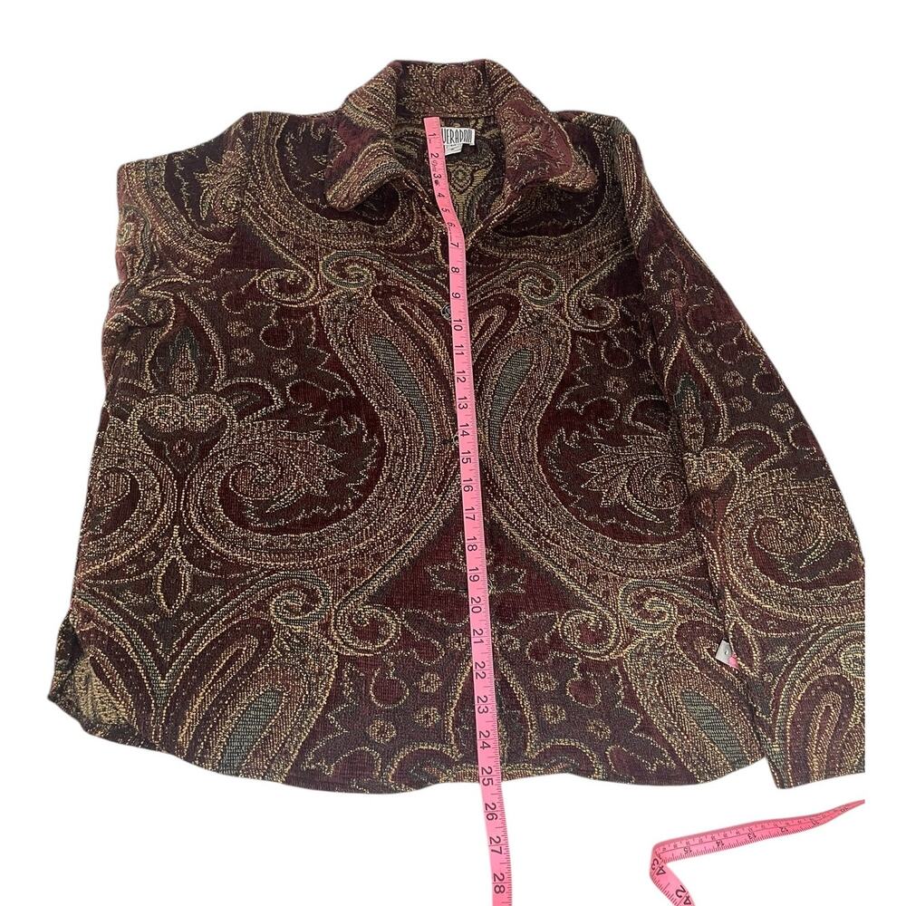 VTG Silverado New Mexico Paisley Tapestry Blazer Jacket Sz M Southwest Artsy USA - Picture 13 of 13